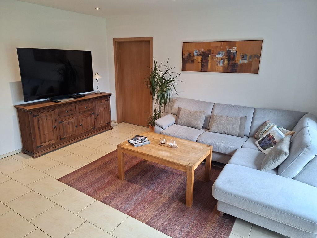 Wohnzimmer in der Ferienwohnung Am Eselhaus in Rhede