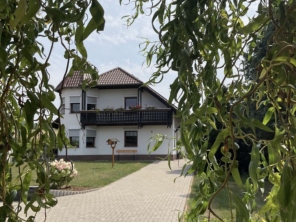 Blick auf das Ferienhaus
