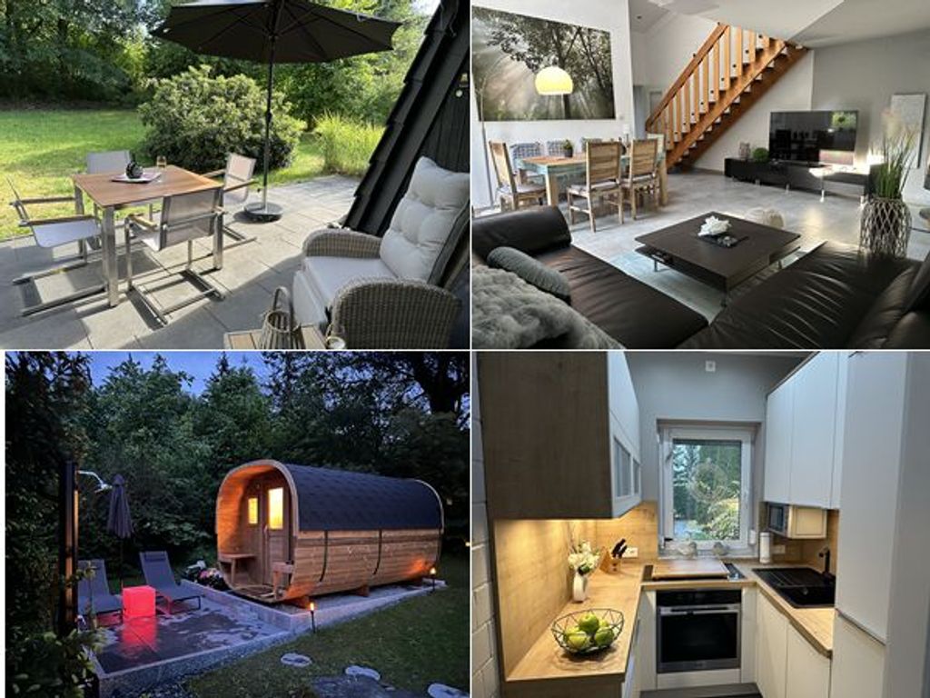 Ferienhaus Auszeit in Lichtenberg 400m vom See, mit Kamin, Sauna, Klima