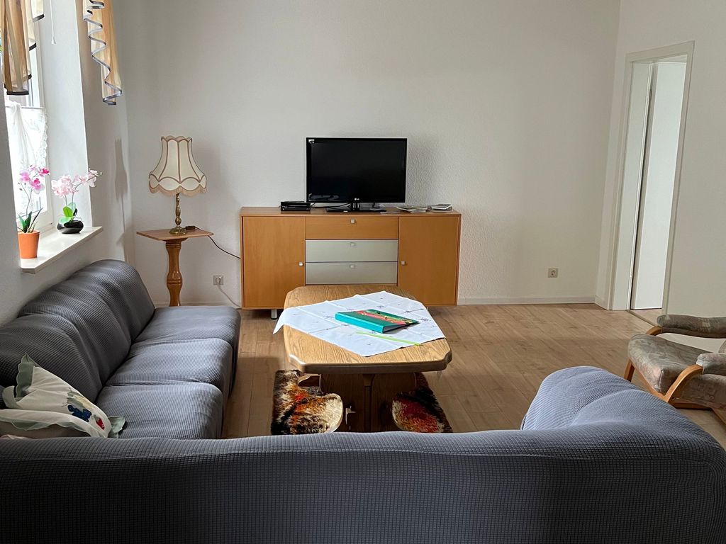 Wohnzimmer in der Ferienwohnung Freizeit am See