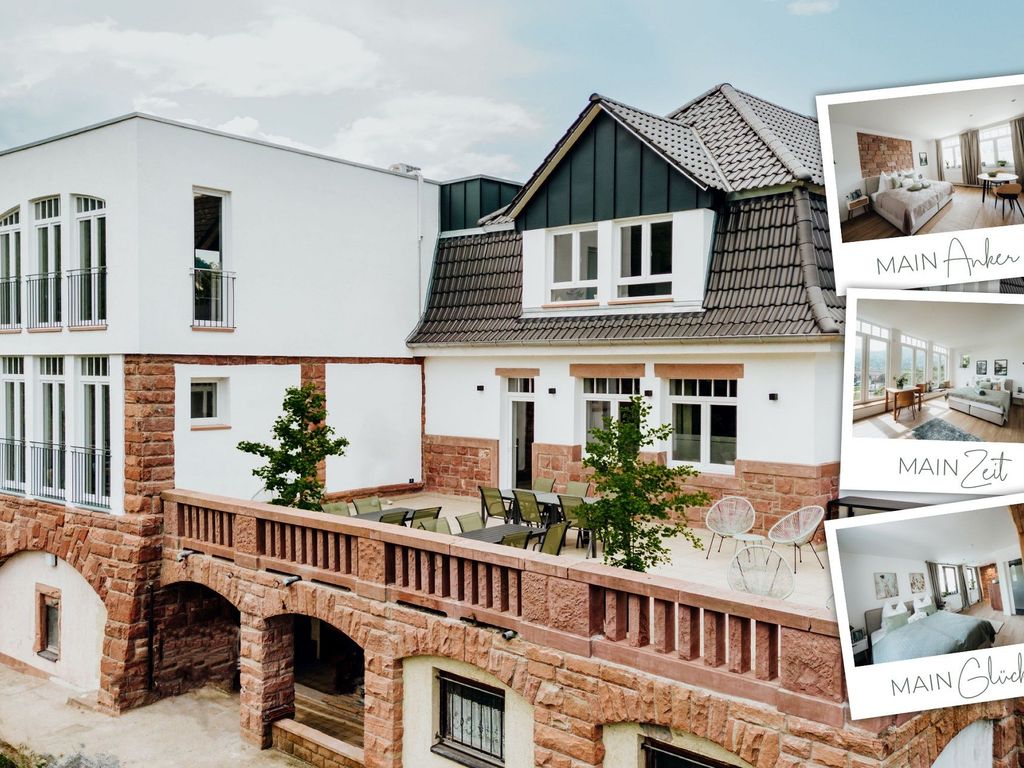 Mainterrasse Boardinghouse am Fluss