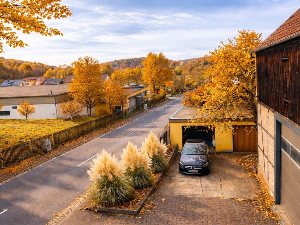 Blick vom Südbalkon im Herbst