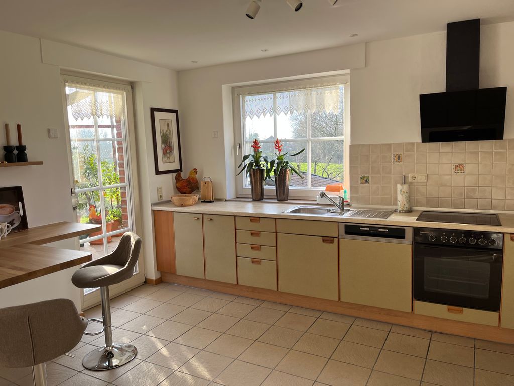 Küche in der Ferienwohnung Werseblick in Sendenhorst