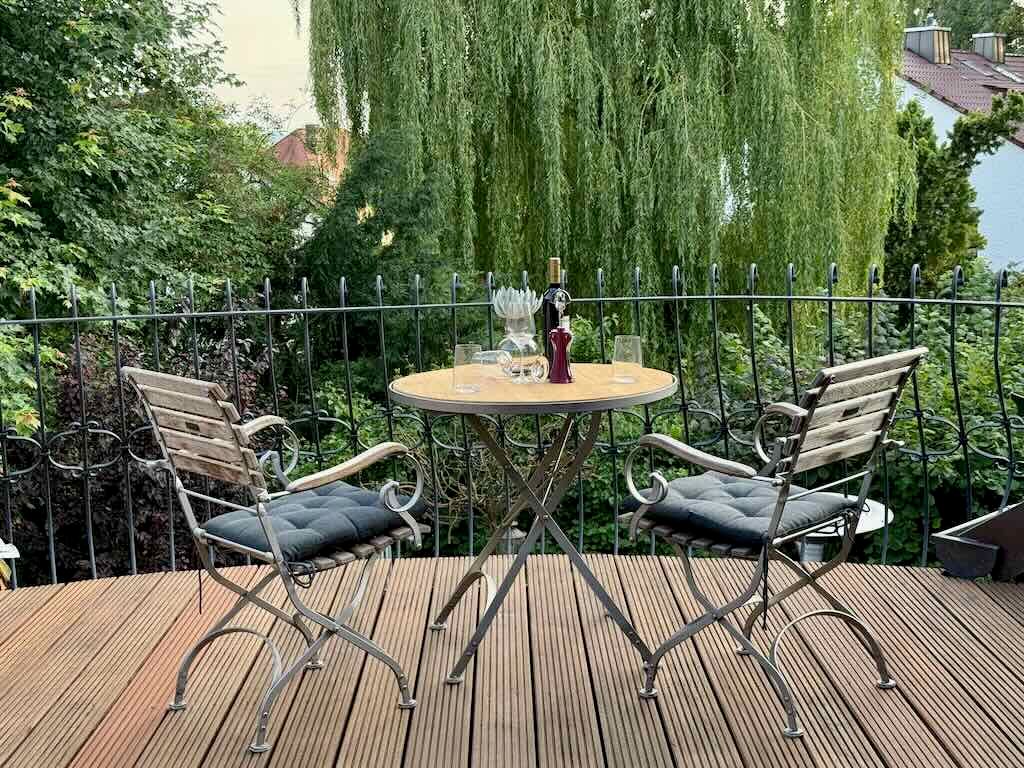 Balkon am Abend