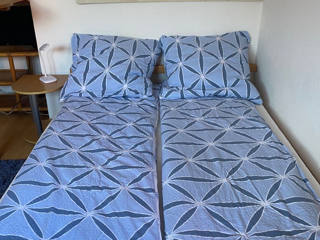 Bett im Apartment Elling in Billerbeck