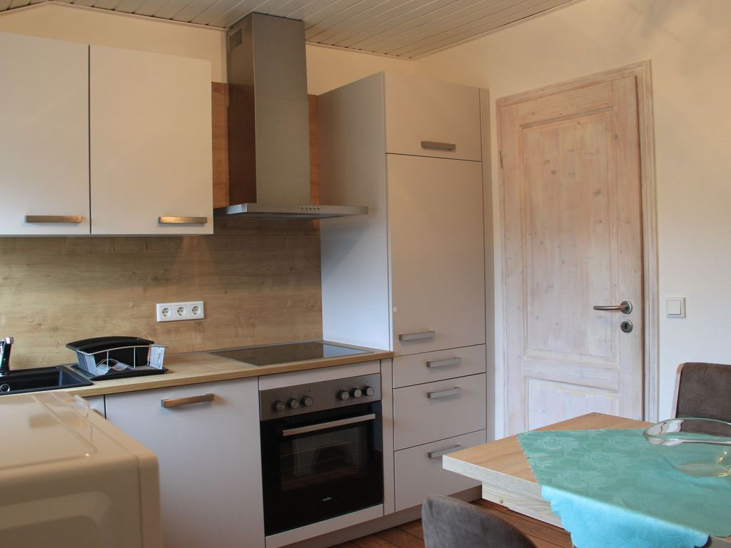 Küche in der Ferienwohnung Obelix in Haltern am See