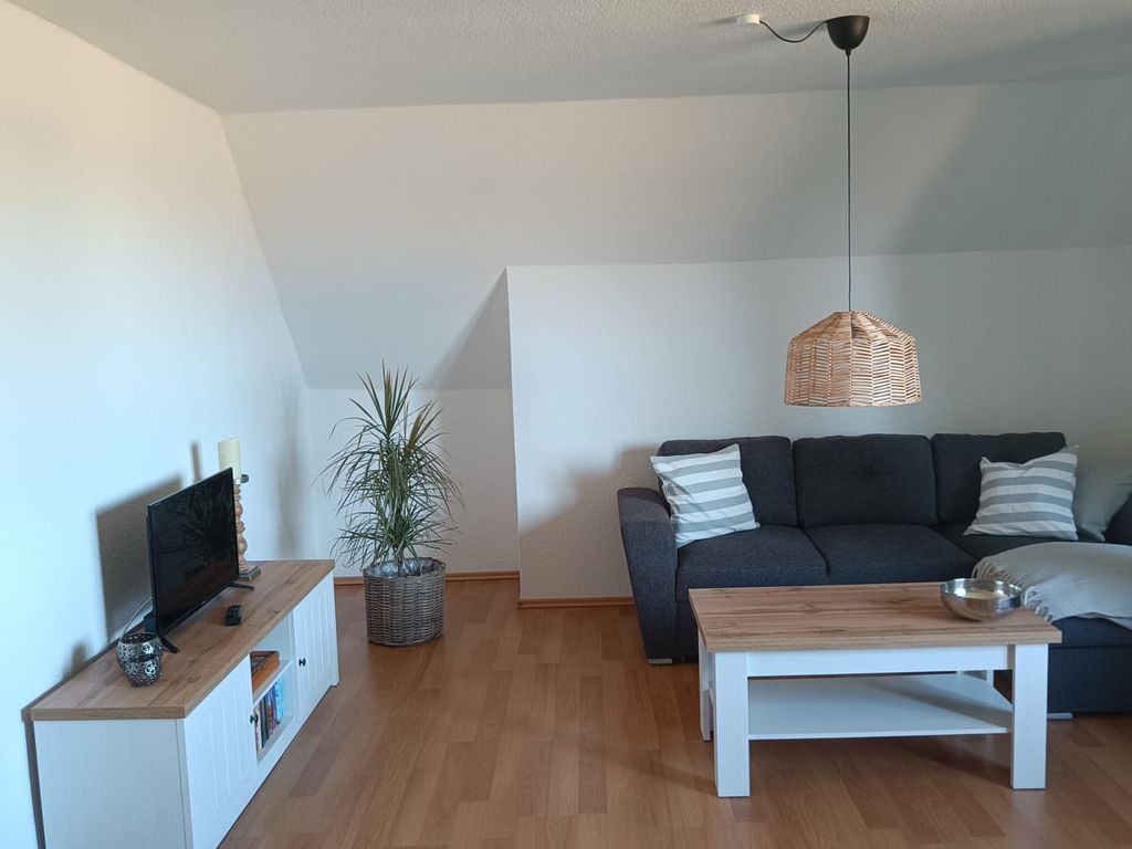 Wohnzimmer in der Ferienwohnung am Kleeberg in Lengerich