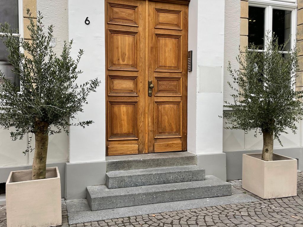 Eingangsbereich zu den Ferienwohnungen Pure Highlight Living in Steinfurt