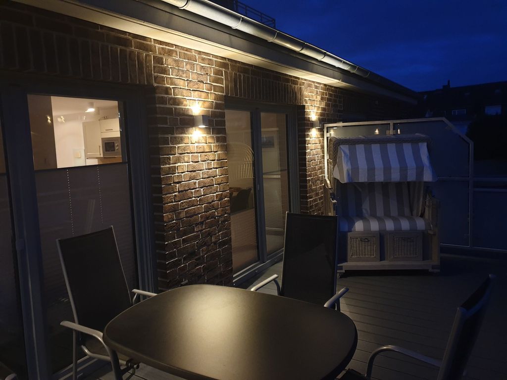 Balkon bei Nacht