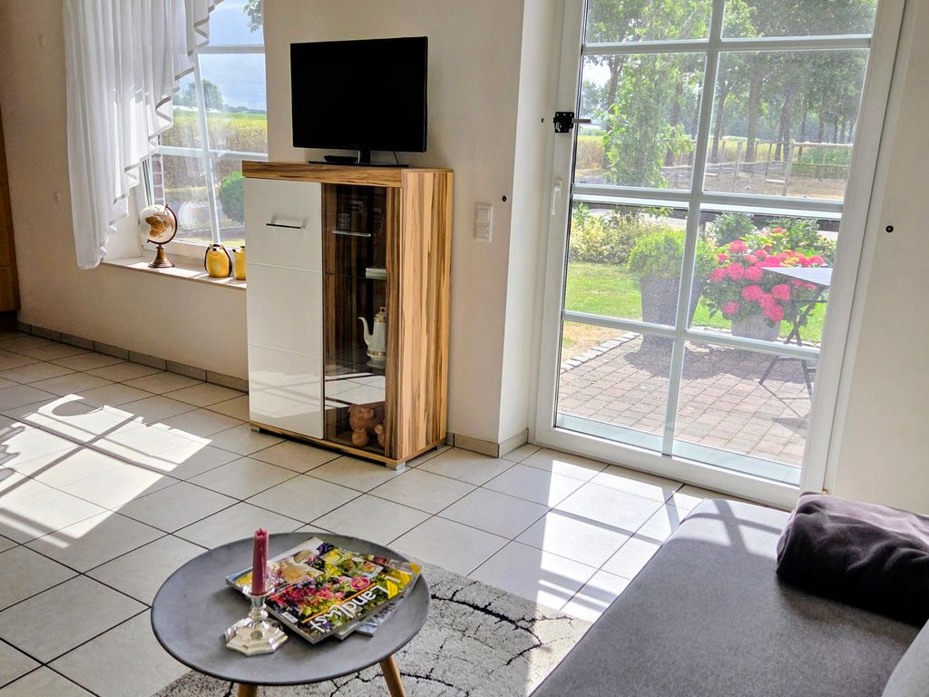 Wohnzimmer in der Ferienwohnung Wohnen auf dem Land in Rosendahl