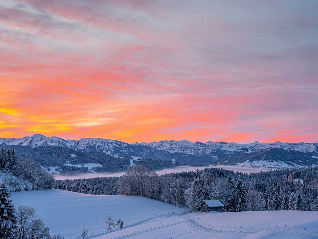 Balkon im Winter