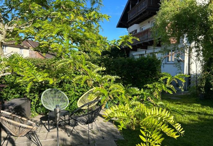 Ferienwohnung Wohnen und Bergblick