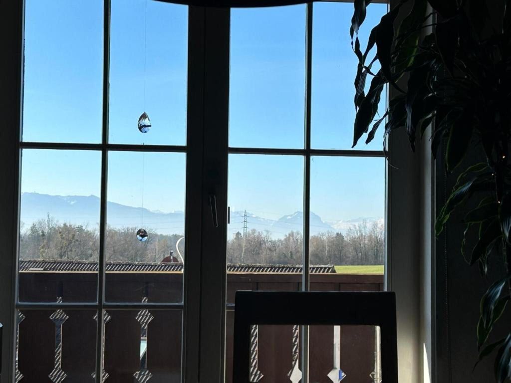 Ferienwohnung Wohnen und Bergblick