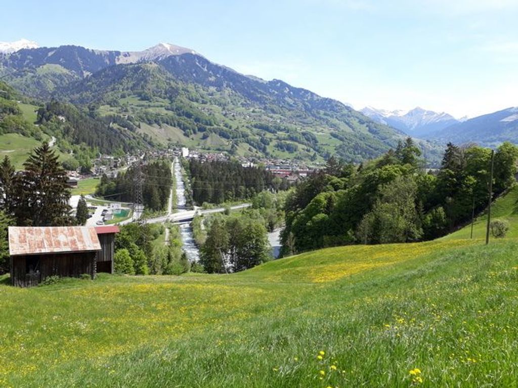 Aussicht auf den Sassauna bei Fanas