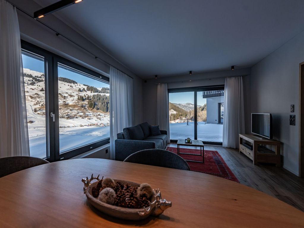 Ferienwohnung Tschuppina Schiess, Wohnzimmer