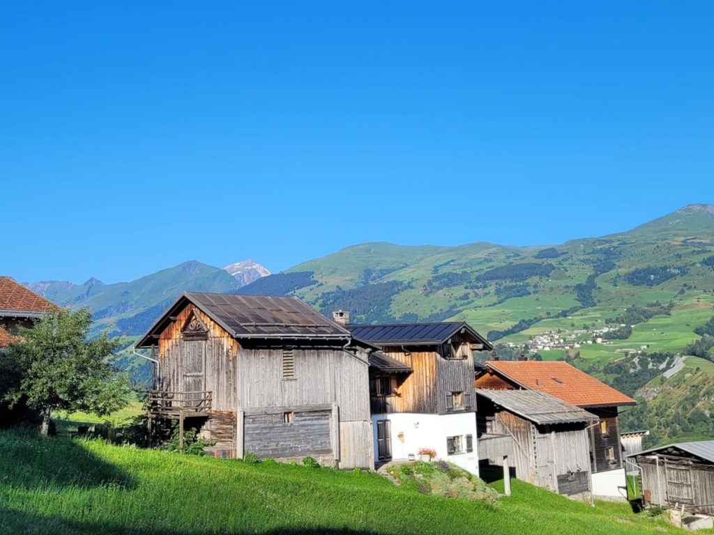 Ferienhaus Runs - Ansicht Sommer