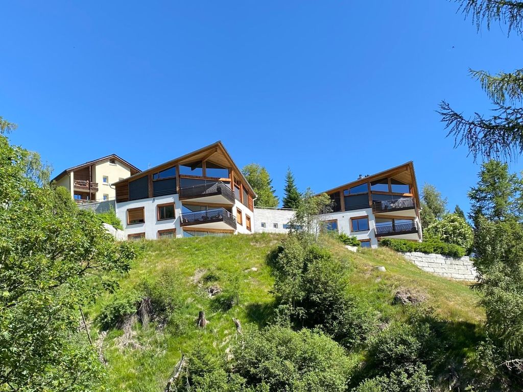 Ferienwohnung Bischu Valtiarm - Ansicht Sommer