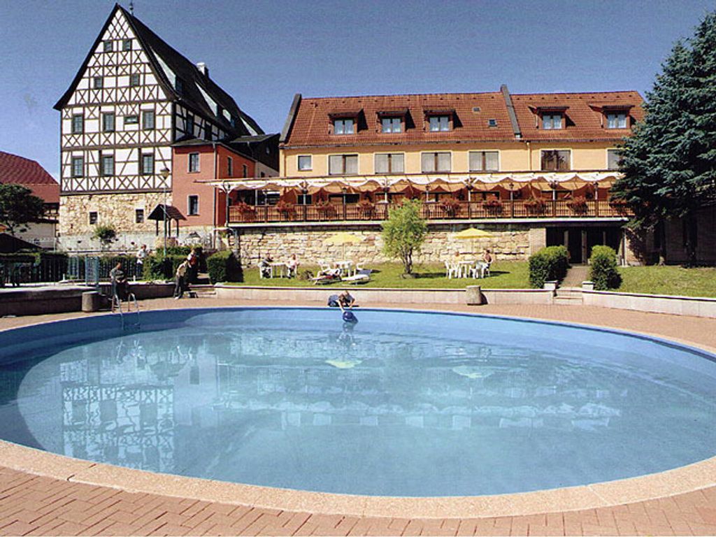 Blick vom Pool