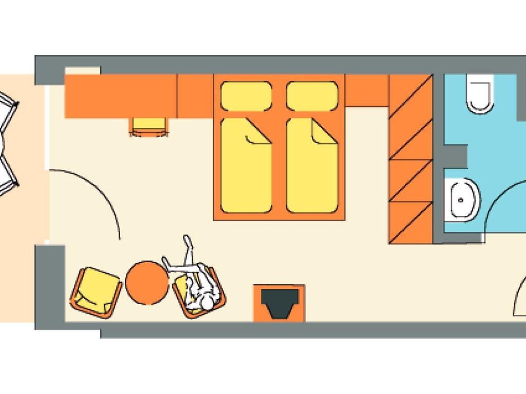 Doppelbettzimmer "Standard" – 23 qm