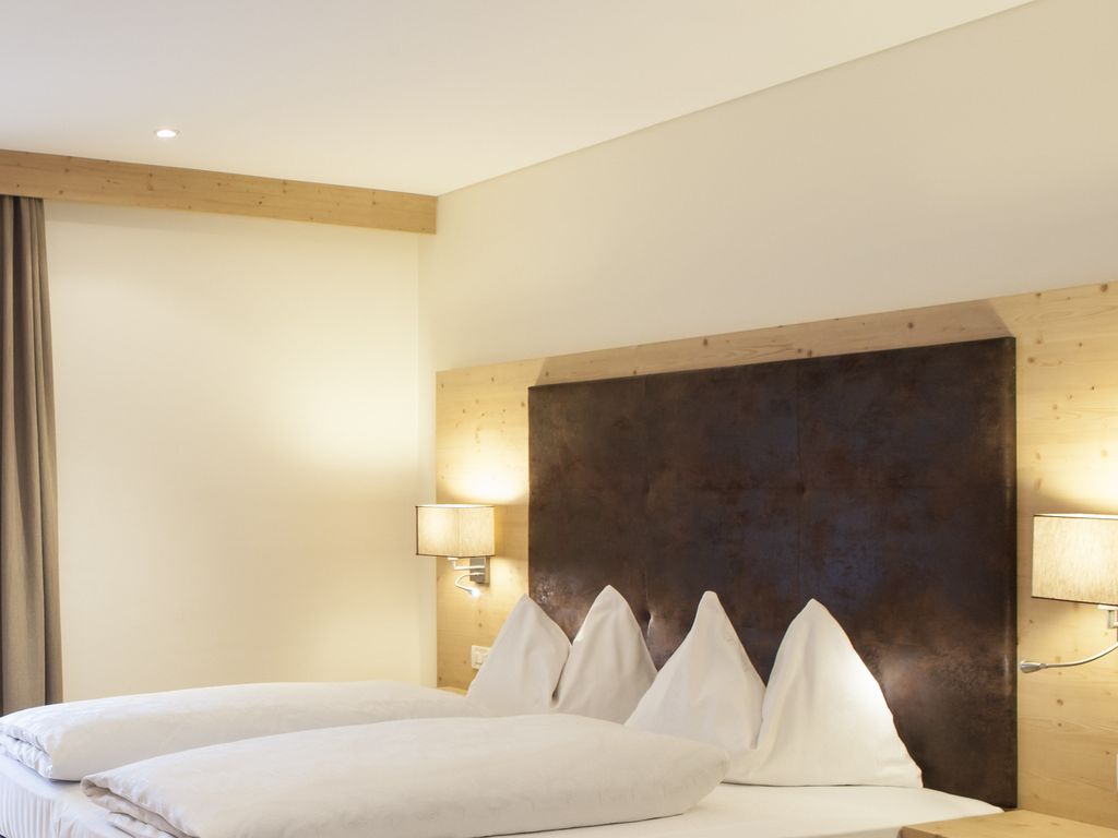 Modernes Doppelzimmer Alpinstyle Minze im Hotel Stefanshof.