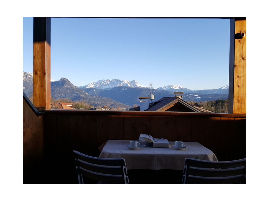 Aussicht "Linda"und "Lisa" Ferienwohnung Ritten Klobenstein