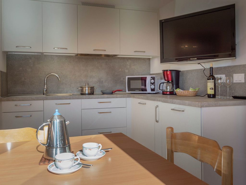 Küche der Ferienwohnung für 2/3 Personen