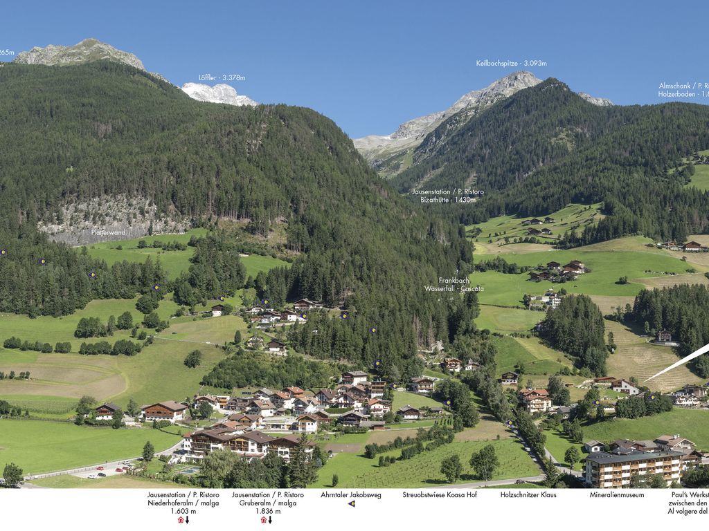 Mühlegg am Ende von St. Johann kurz vor Steinhaus im Ahrntal