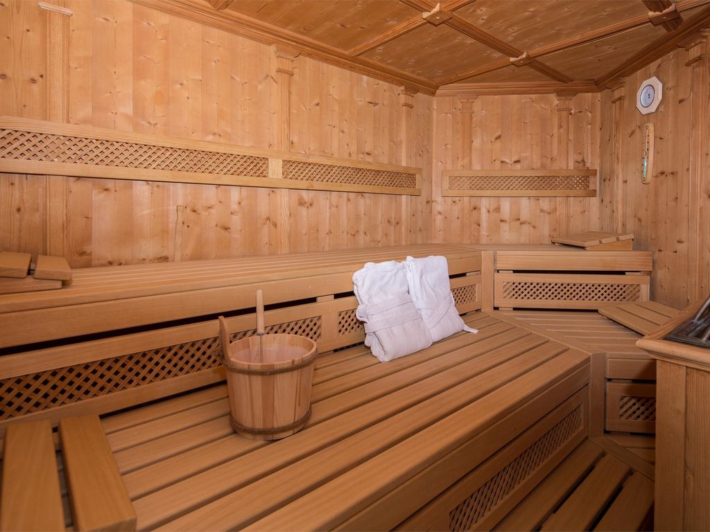 Sauna im Apartment-Haus Rossboden in Vöran, Südtirol