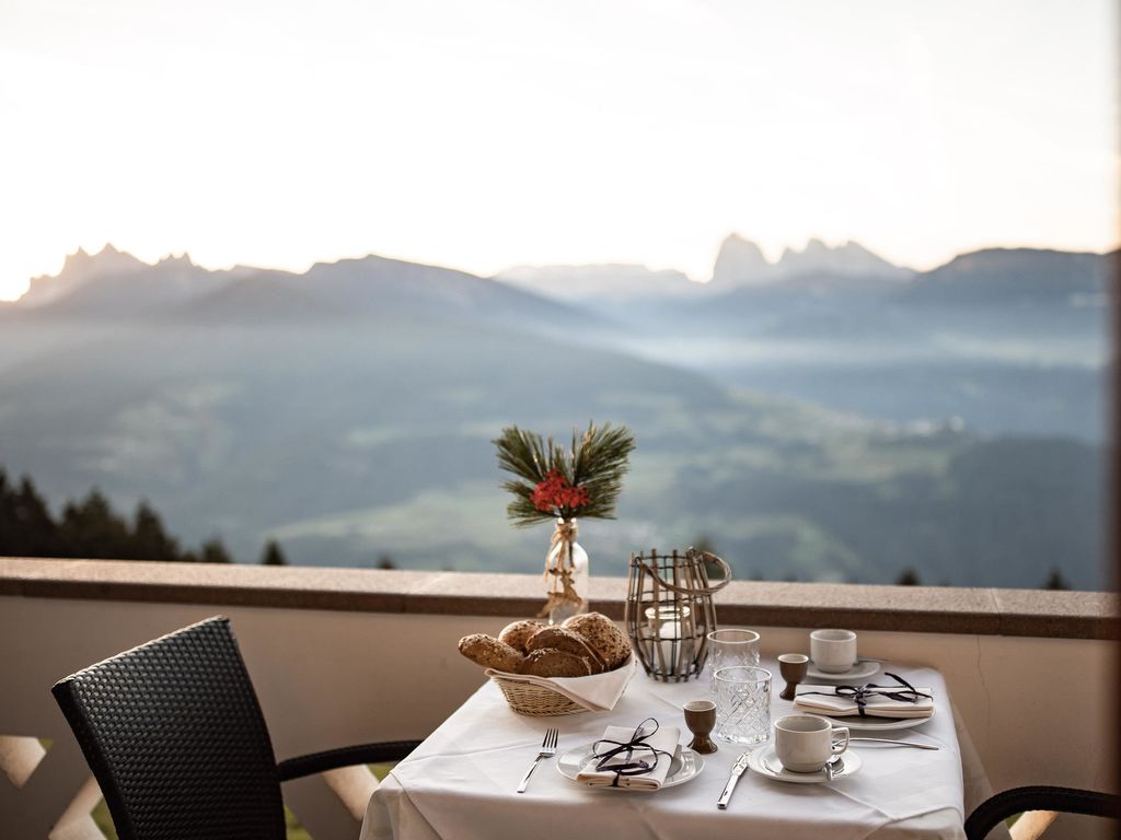 Frühstück auf dem Balkon