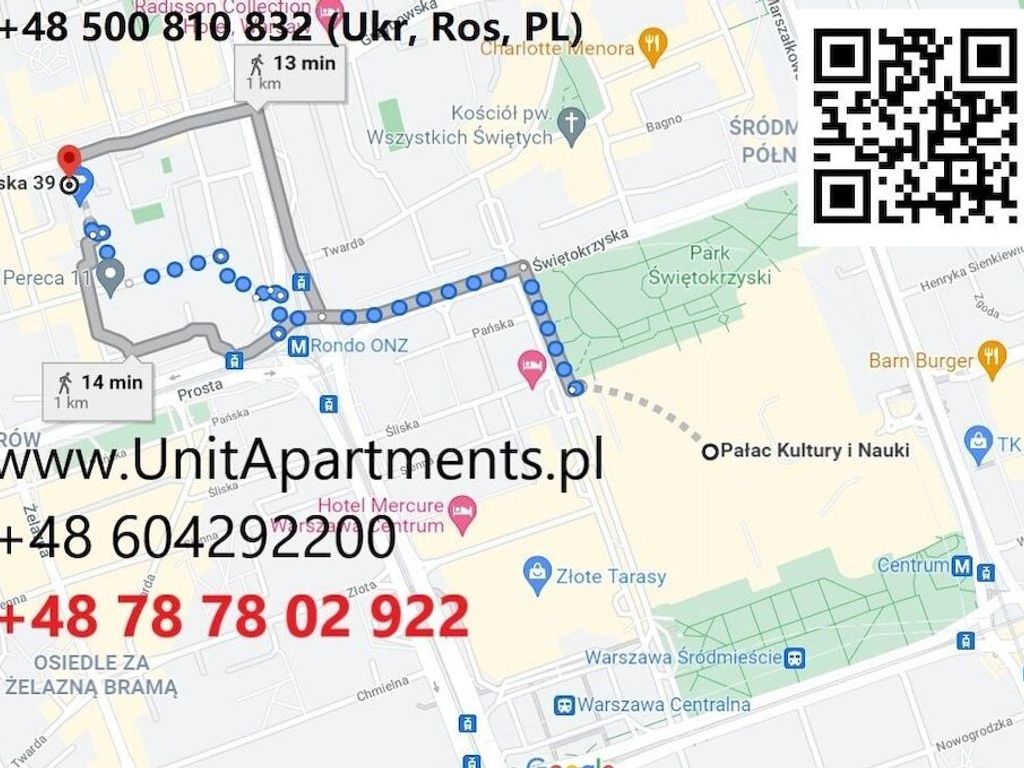 UNIT Short Rent Apartment by Warsaw Metro Station