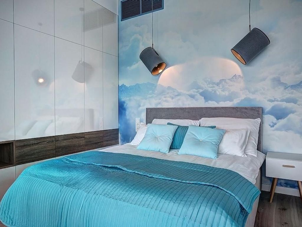 Apartamenty Sky Tower z wanną przy oknie