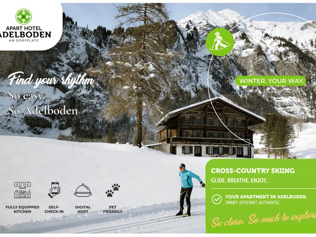 Apart Hotel Adelboden am Dorfplatz Appartement/Fewo, Dusche, WC
