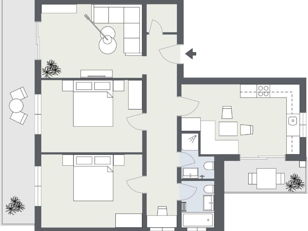 Top Ferienwohnung Pollux für 4-5 Personen