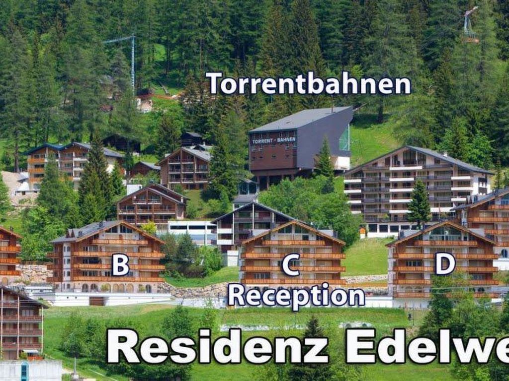 Residenz Edelweiss Leukerbad # 3-bed apartment, Dusche, WC