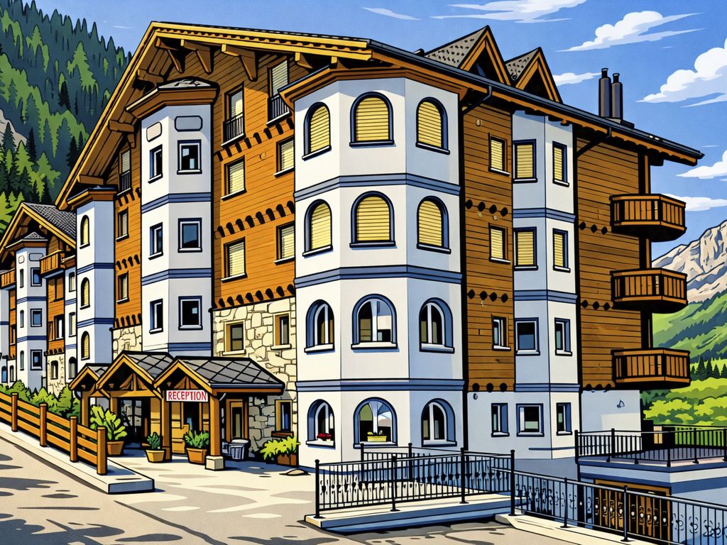 Residenz Edelweiss Leukerbad # 3-bed apartment, Dusche, WC