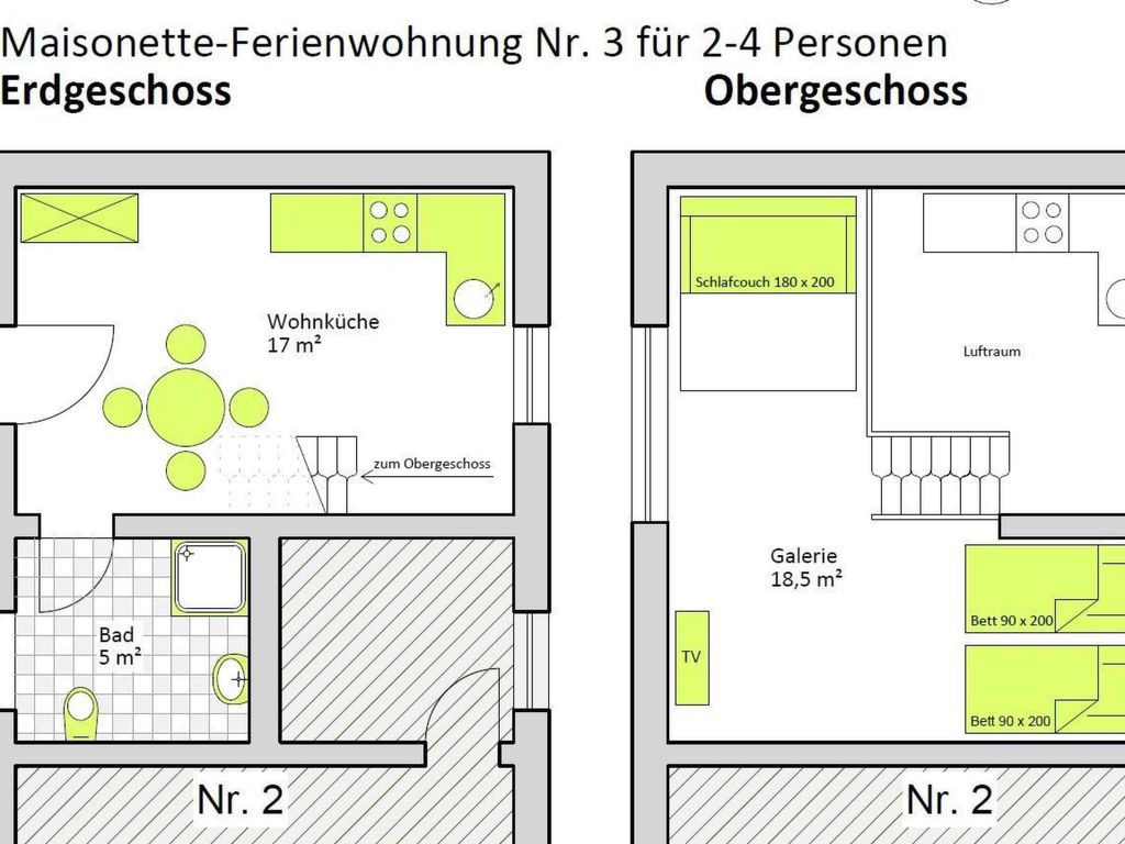 Moderne Maisonette-Wohnung mit Terrasse