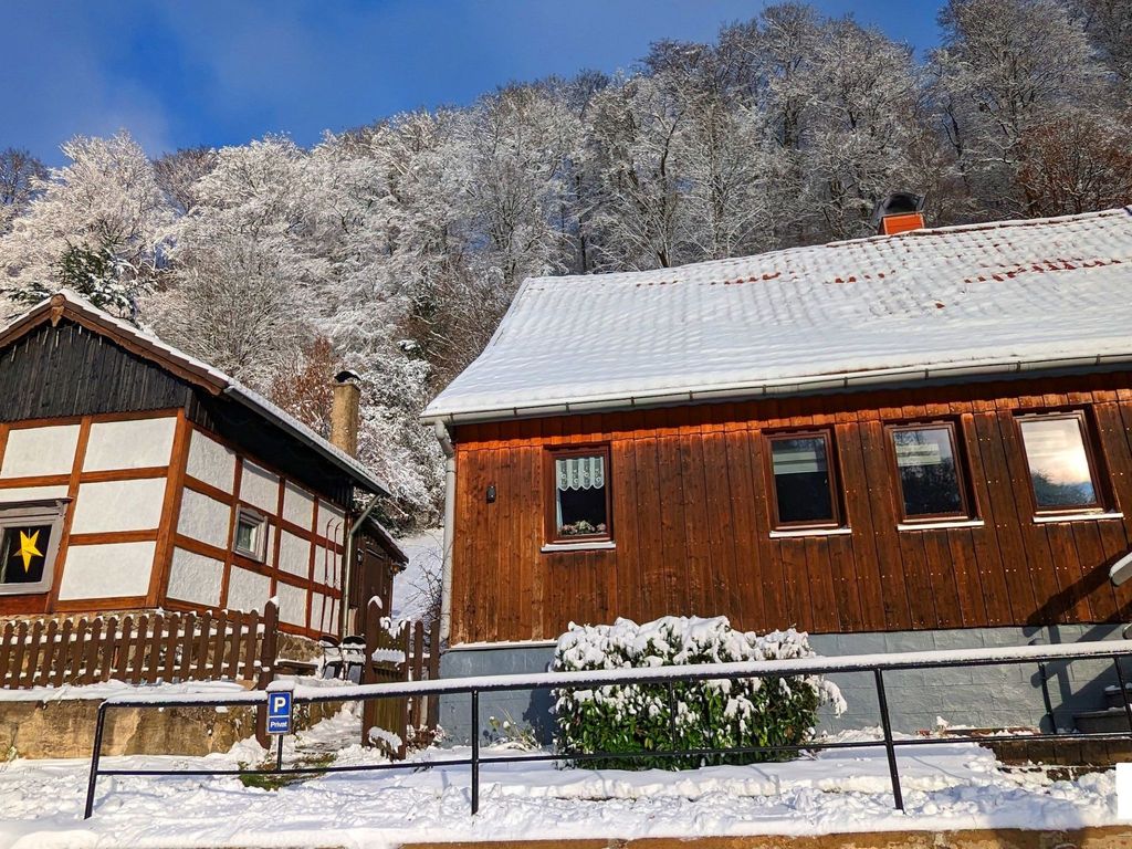 Authentisches Fachwerkhaus am Rande des Waldes