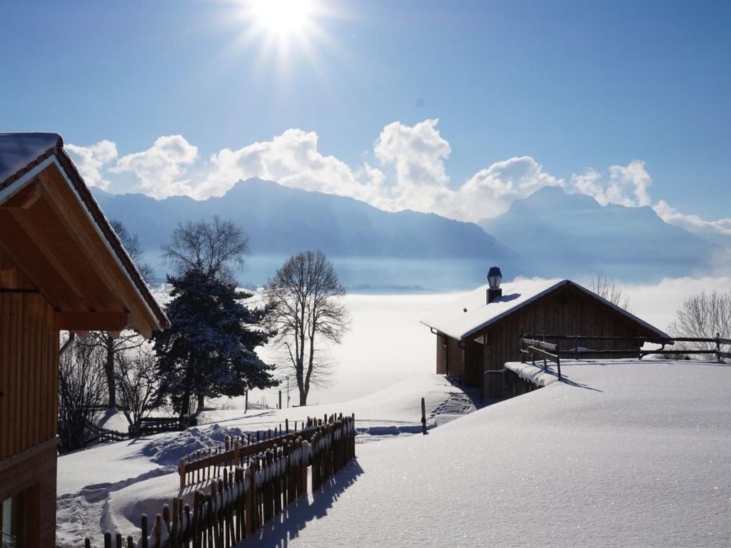 Chalet mit Blick auf das Wasser