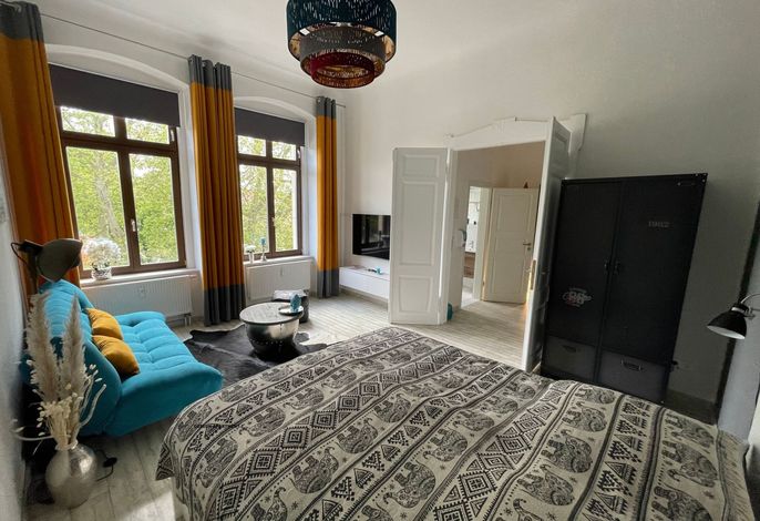 Design Apartment II, hell, 35 Quadratmeter, Zentral zu Grenze Altstadt Park, Gr .1