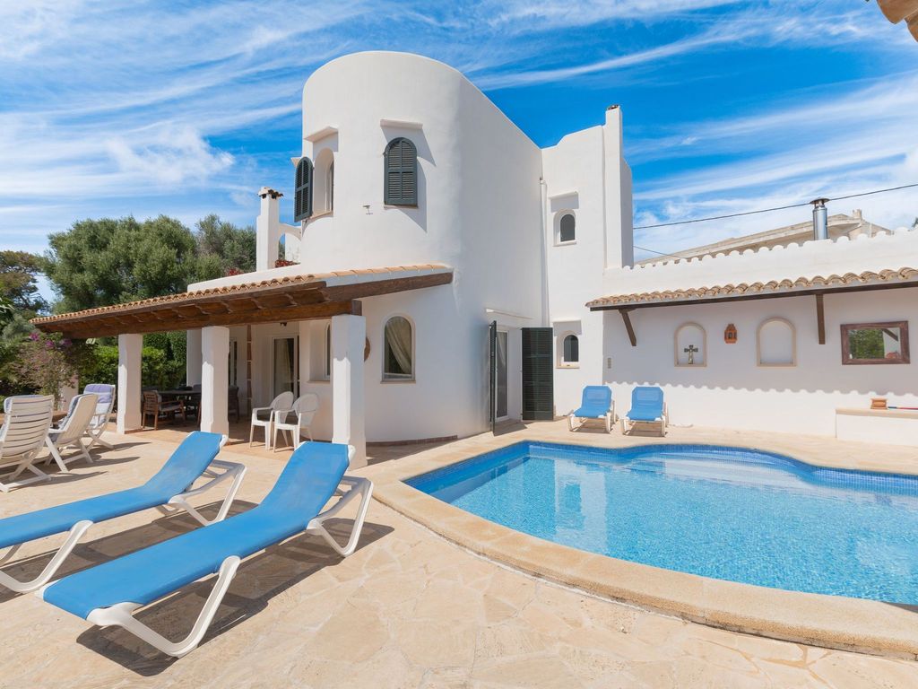 Cristina Ferienhaus in Cala D'or mit Privatpool und Meerblick