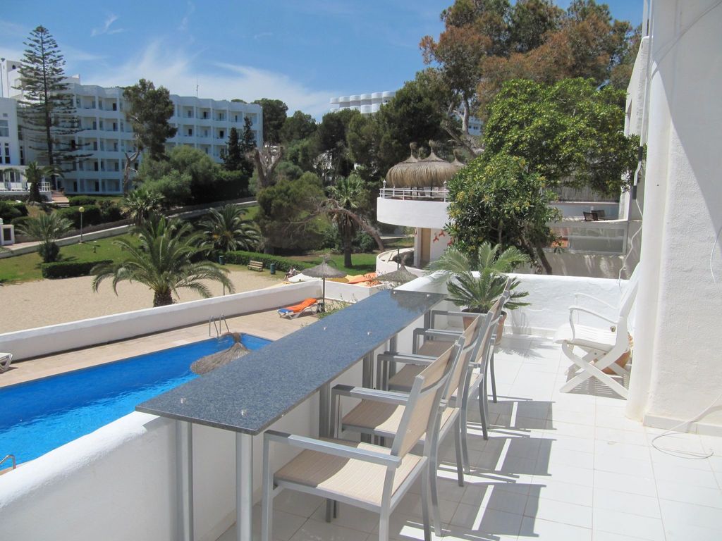 Wohnung in Cala D'or mit gemeinsamem Pool, Terrasse und Garten