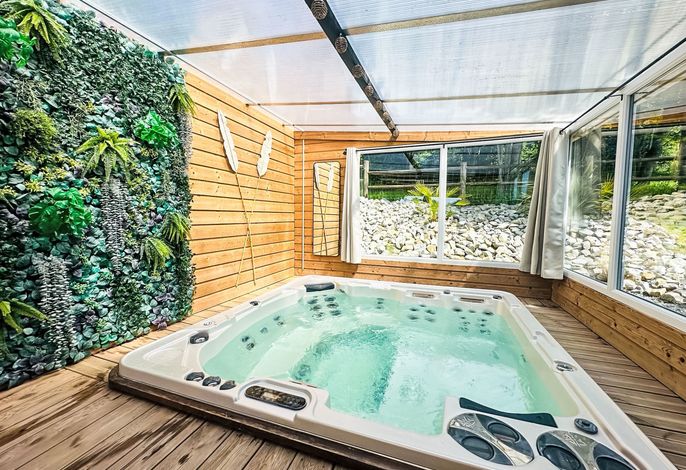 Mobilheim mit privatem Premium-Jacuzzi .1