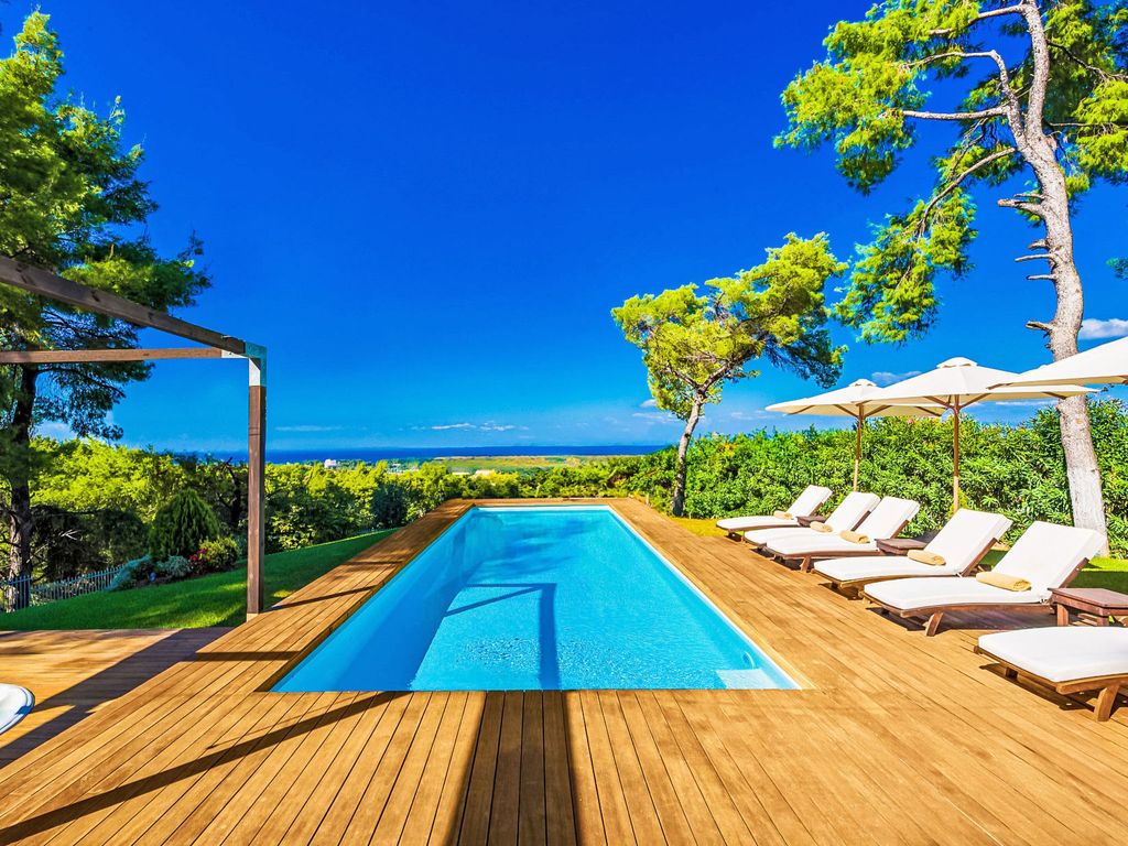 Luxusvilla mit Meerblick und privatem beheiztem Pool und Whirlpool für bis zu 1