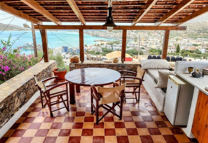 Meerblick-Ferienhaus Argyro in Mavrikiano.