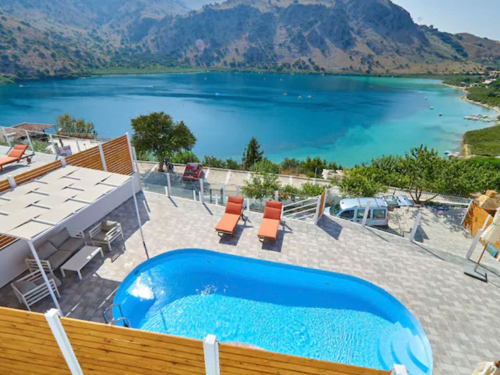 Wunderschöne Villa am Kournas-See★Großer privater Pool