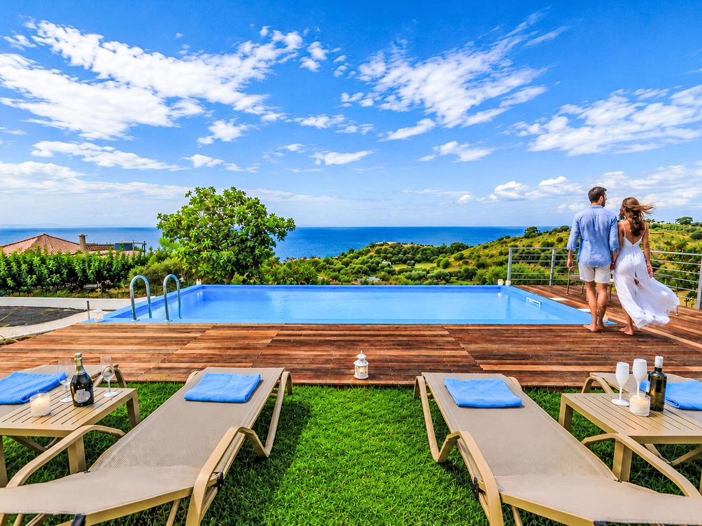 Georgioupolis Blaue Villa Privater Pool