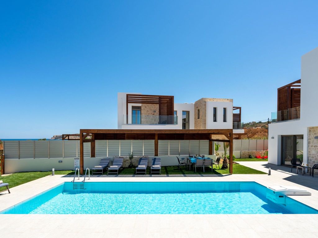 Villa am Strand in Rethymno mit privatem Pool