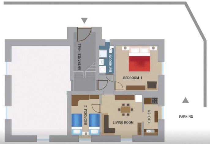Gemütliches Appartment direkt am Strand .1