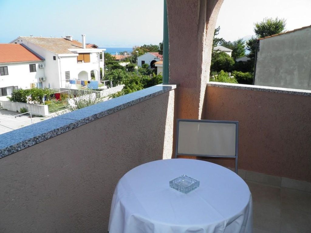 Wohnung in Baška mit Eigenem Balkon und Meerblick