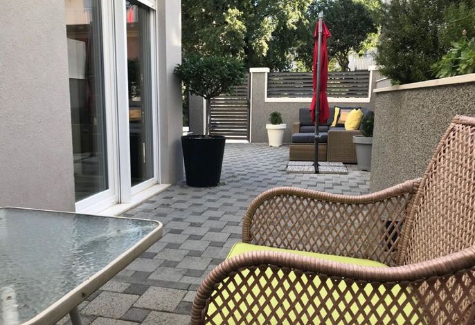 Ruhige Ferienwohnung mit Veranda und Garten
